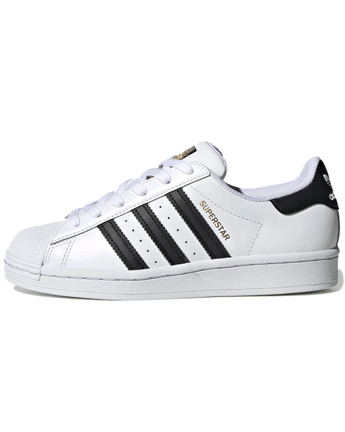 Adidas Originals SUPERSTAR J детские кеды белые из кожи картинка