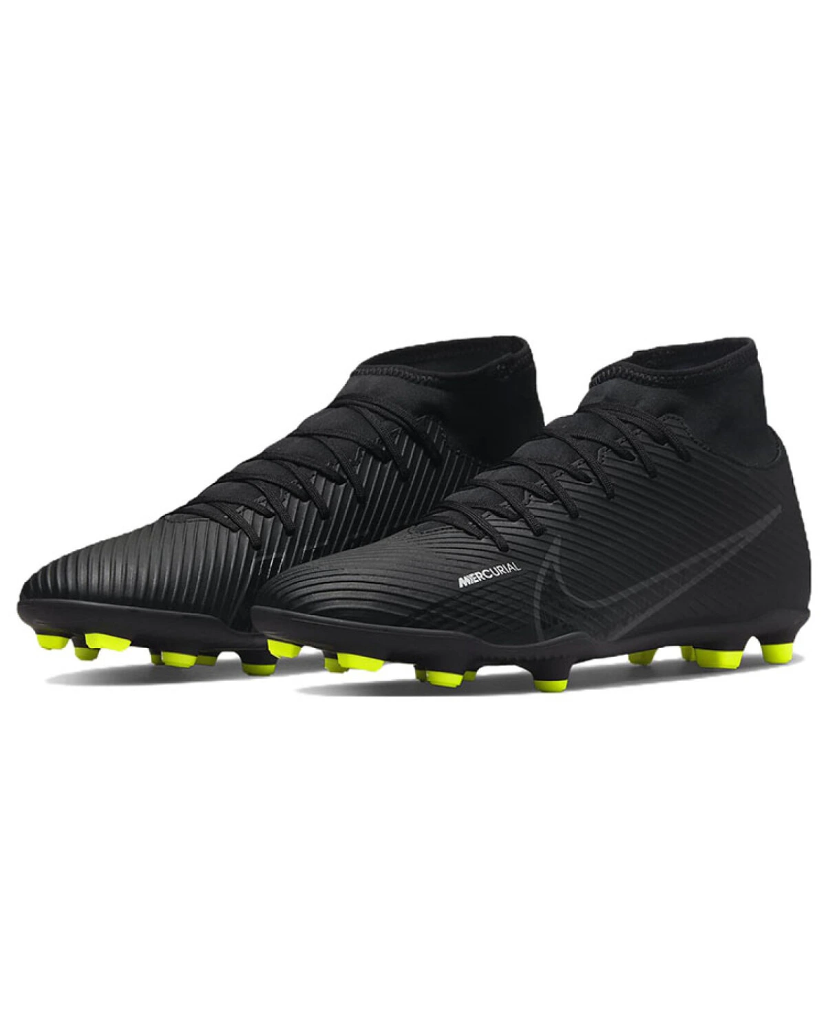 Nike Mercurial Superfly 9 мужские/женские футбольные бутсы высокие чёрные картинка