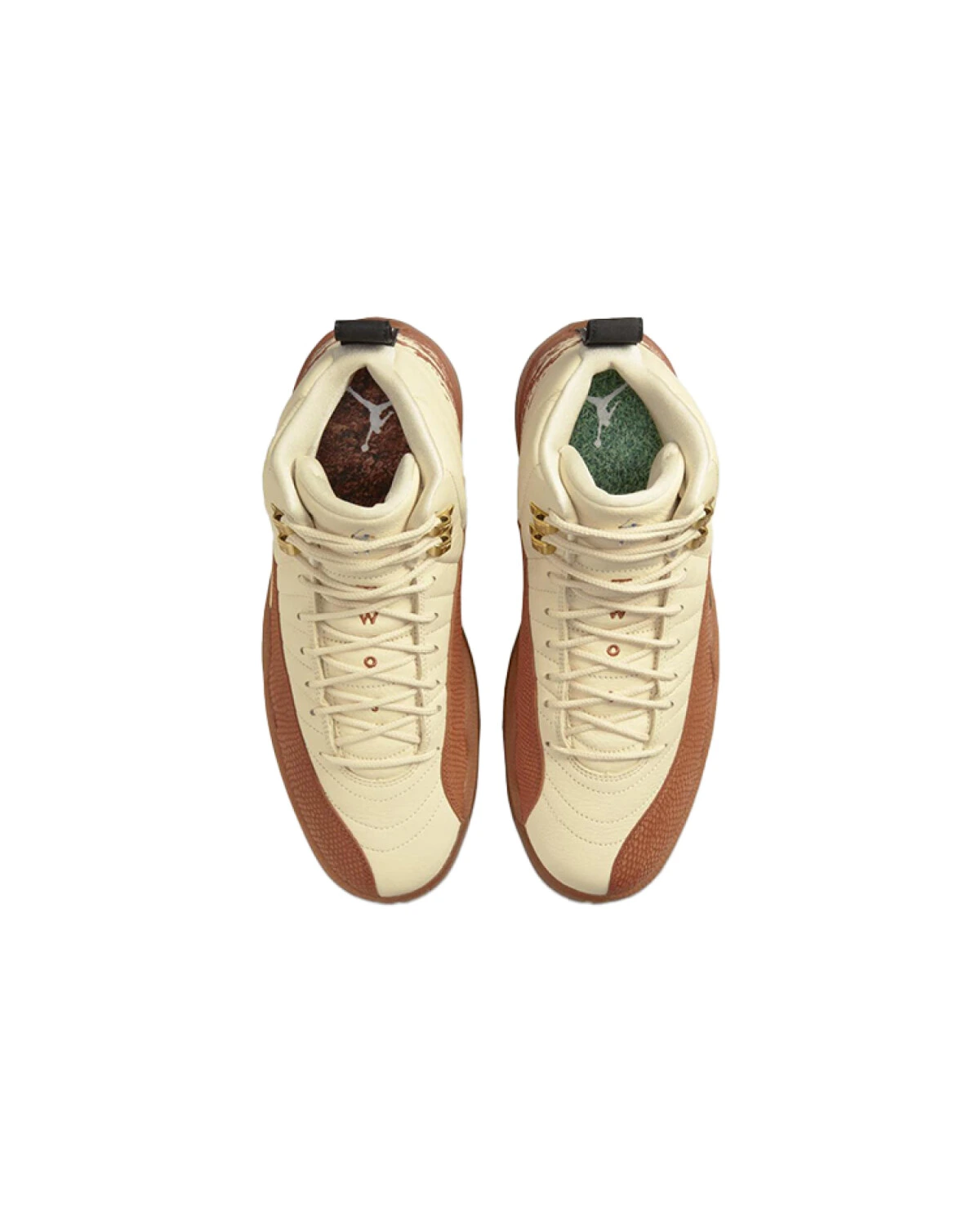 Eastside Golf x Jordan Air Jordan 12 Retro унисекс кроссовки высокие кожаные бежево-коричневые картинка
