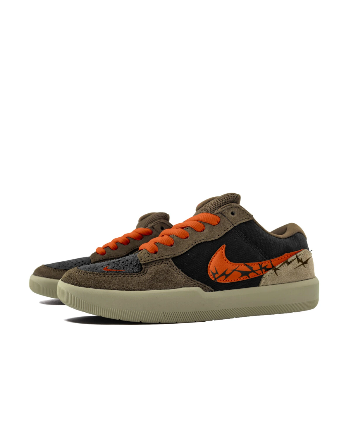 Nike SB Force 58 унисекс кроссовки коричневые стильные повседневные картинка