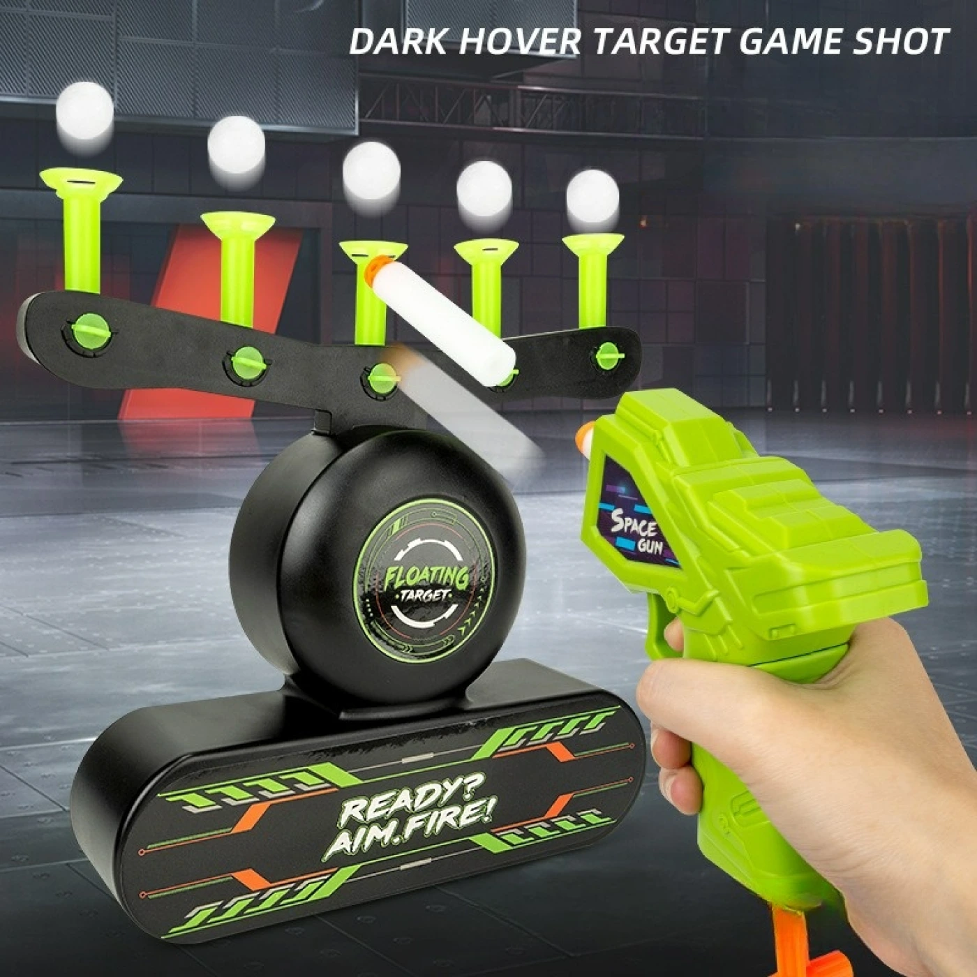 Бластер с летающими мишенями Dark Hover Shot картинка