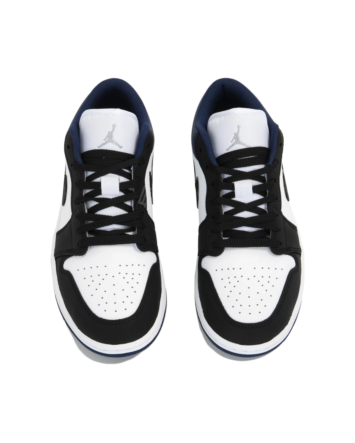 Jordan Air Jordan 1 мужские кроссовки белые с черно-синими акцентами картинка