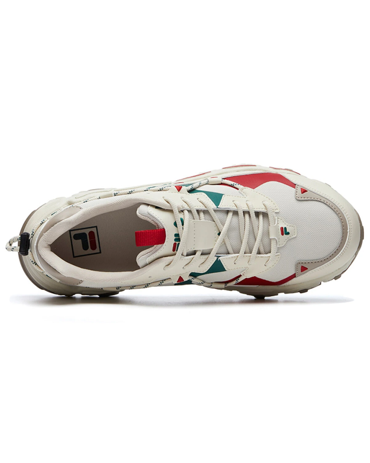 FILA Cat Claw мужские кроссовки тканевые белые с цветными вставками картинка