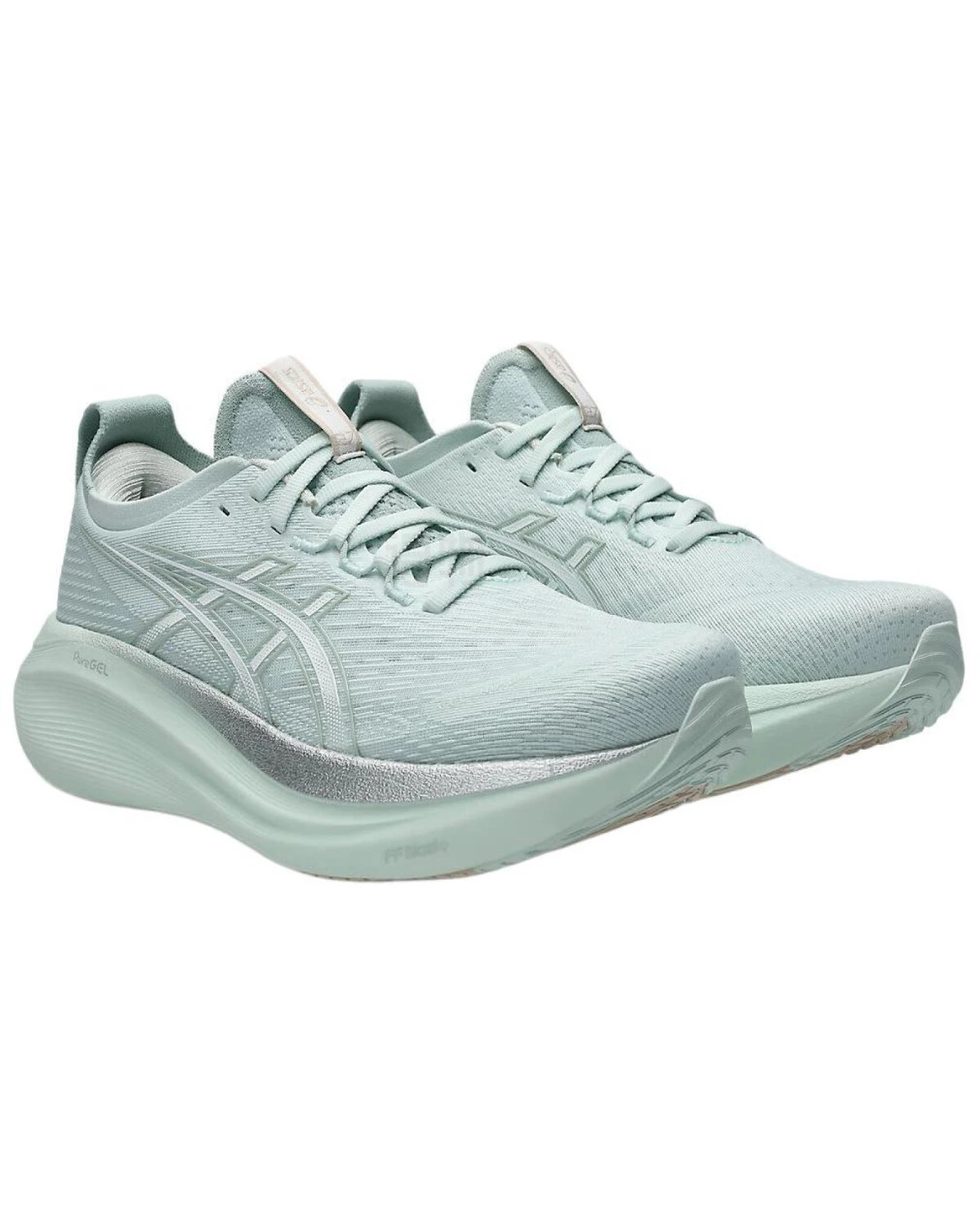 Asics GEL-NIMBUS 27 женские кроссовки для тренировок дышащие голубые картинка
