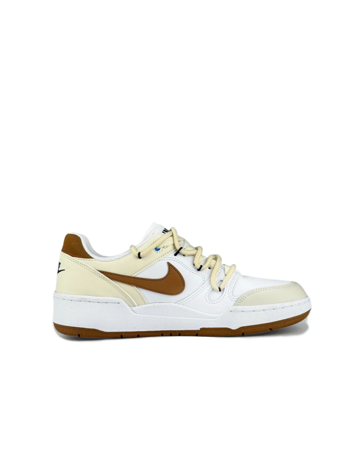 Nike Full Force мужские кеды износостойкие бело-коричневые картинка