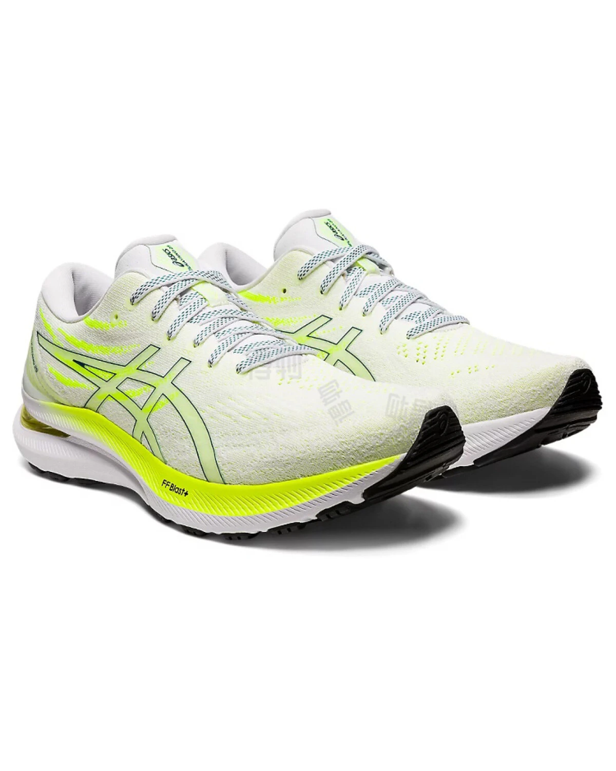 Asics GEL-KAYANO 29 мужские кроссовки белые с зелёным акцентом картинка