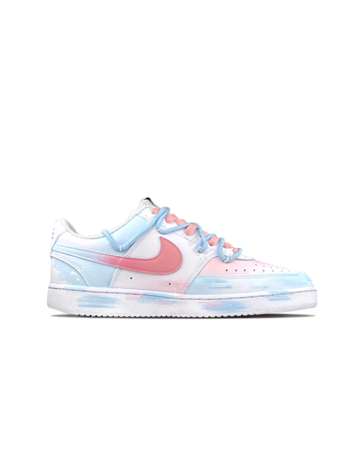 Nike Court Vision 1 унисекс кроссовки голубые с амортизацией картинка