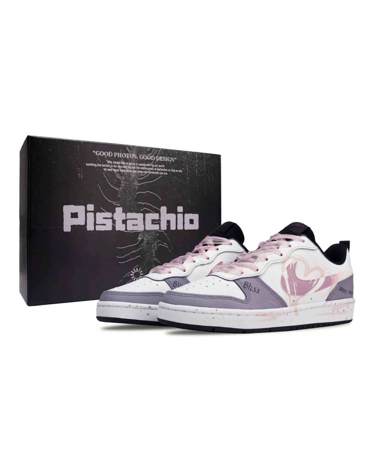 Nike Court Borough детские кроссовки светло-фиолетовые износостойкие картинка