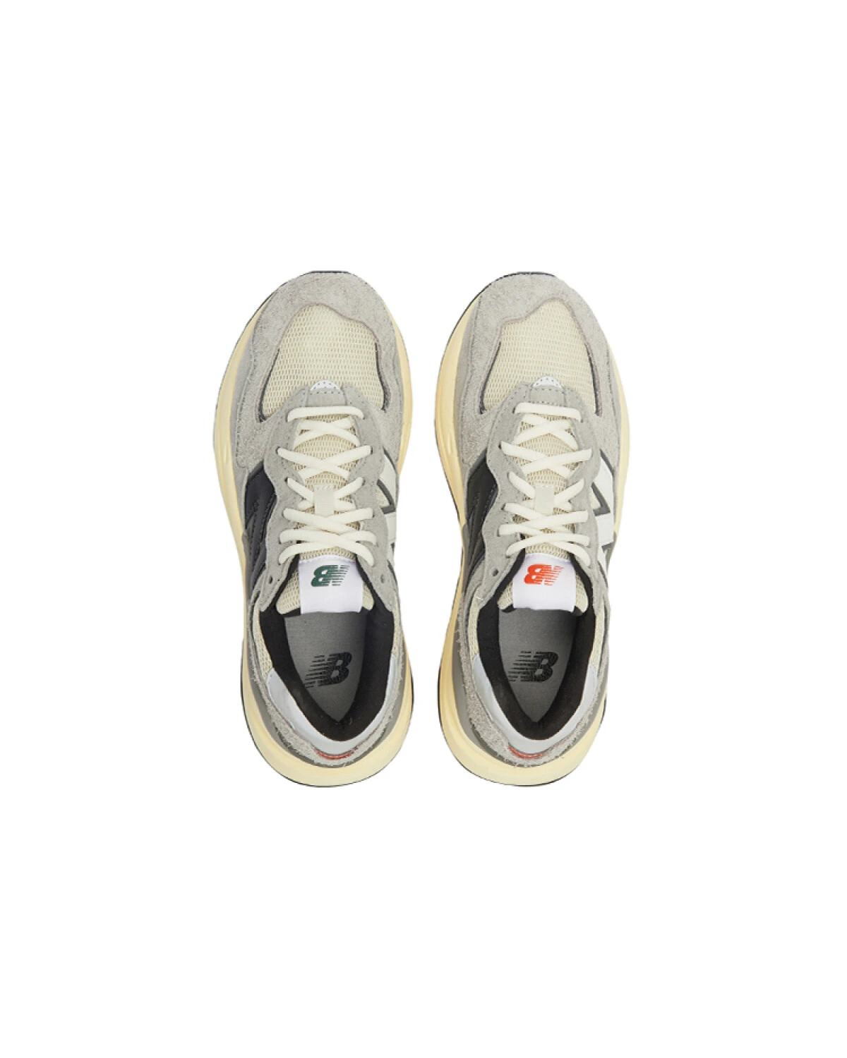 New Balance 5740 unisex кроссовки тканевые дышащие серо-белые картинка