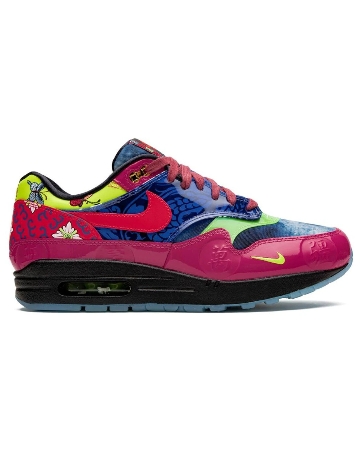 Nike Air Max 1 унисекс кроссовки с Air Max красно-синие картинка