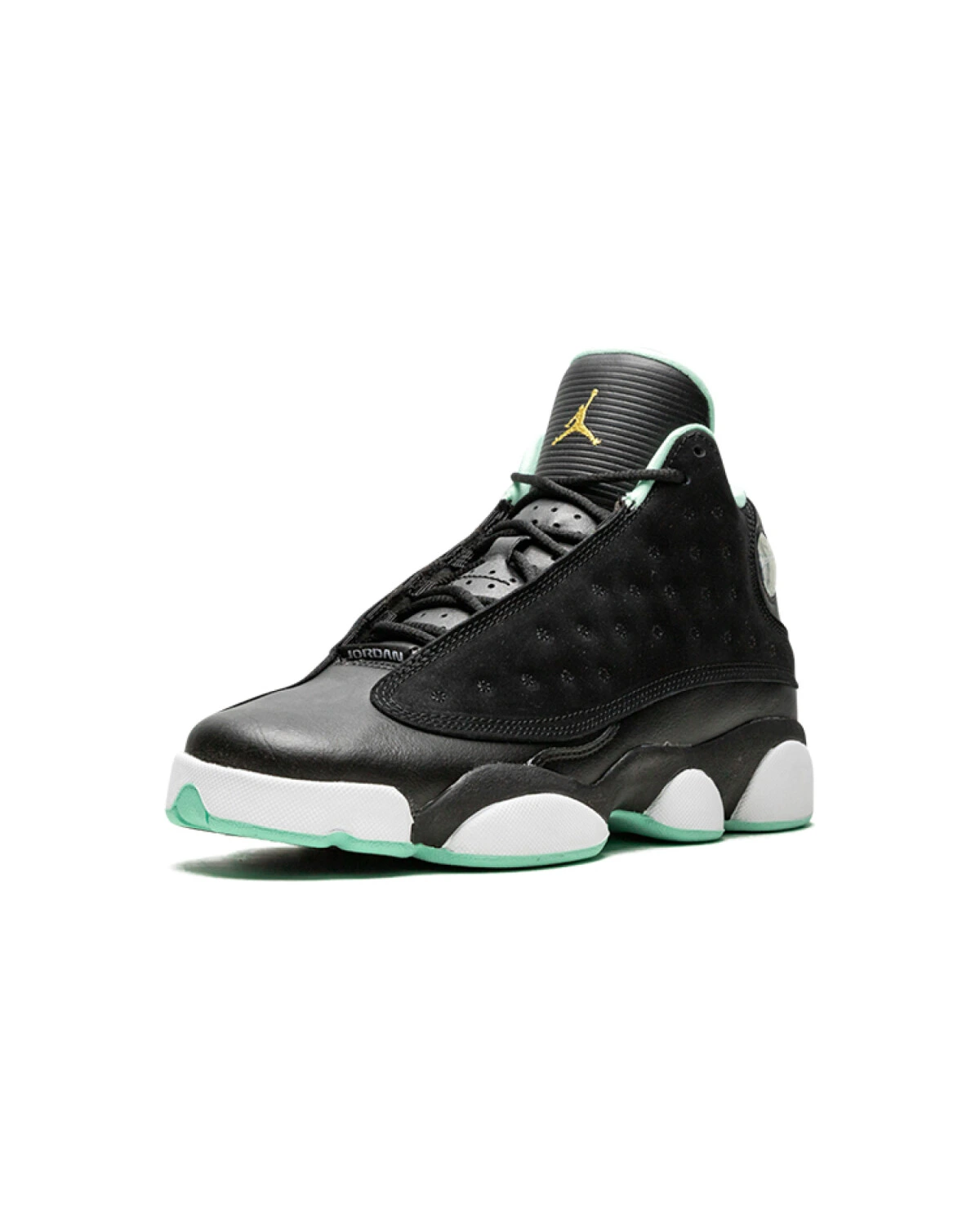 Jordan Air Jordan 13 Retro детские кроссовки высокие черно-белые картинка