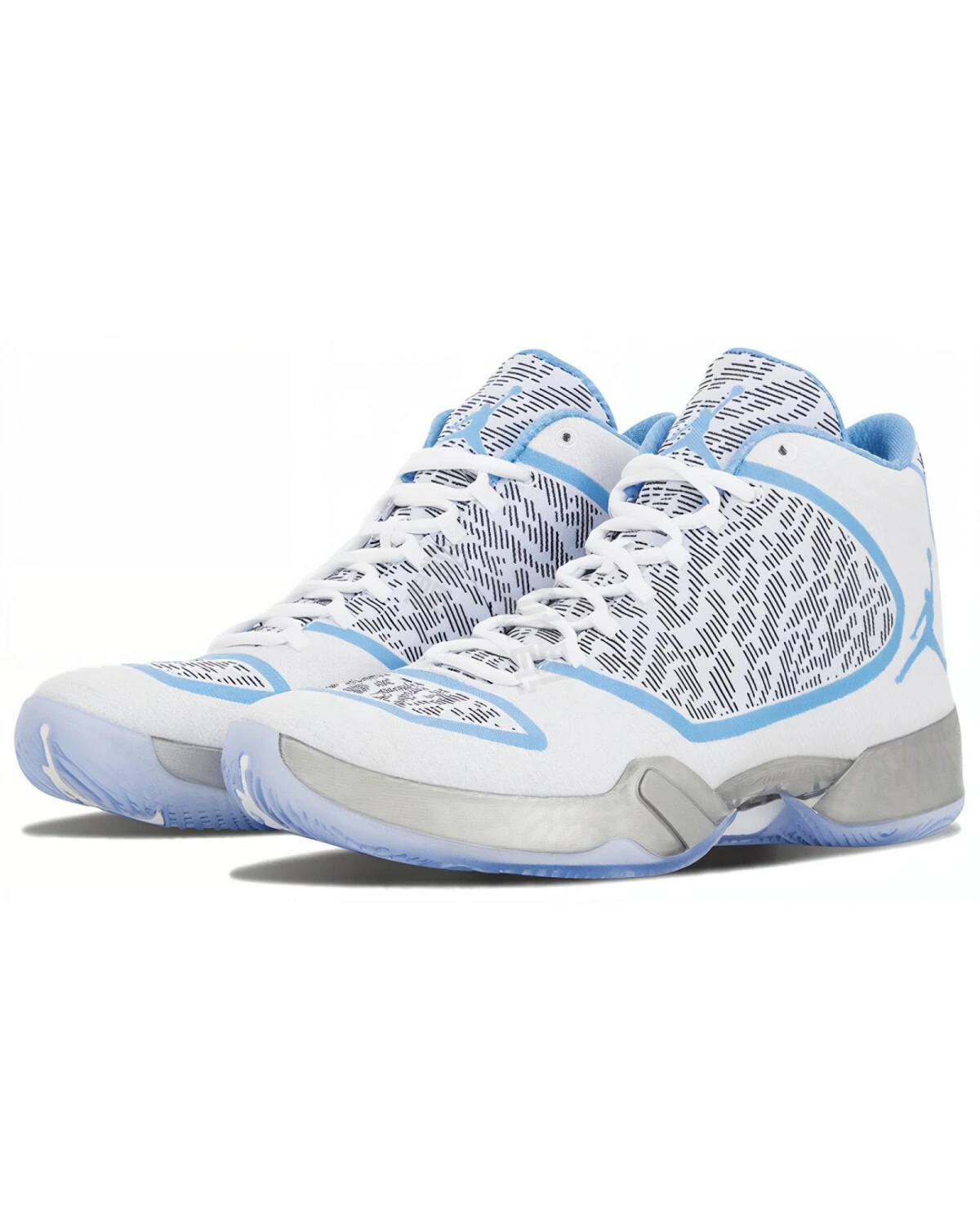 Jordan Air Jordan 29 Pantone мужские баскетбольные кроссовки высокие бело-сине-черные картинка