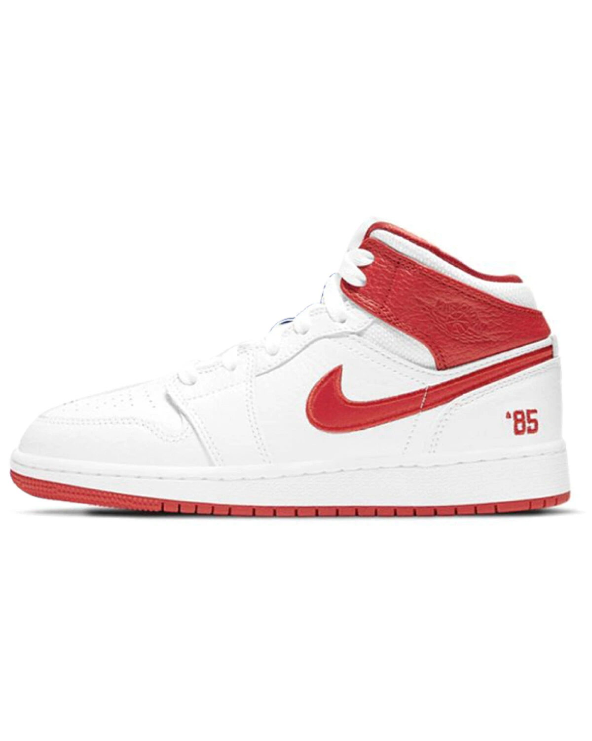 Jordan Air Jordan 1 Mid '85' детские баскетбольные кроссовки бело-красно-синие картинка