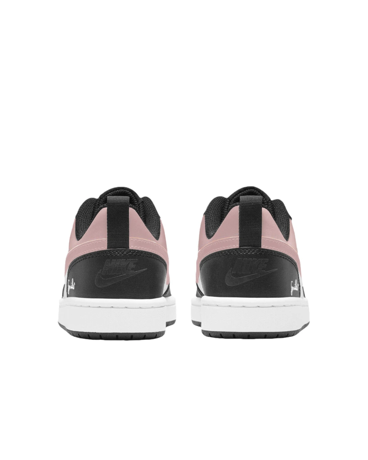 Nike Court Borough детские кеды из кожи коричневого цвета картинка