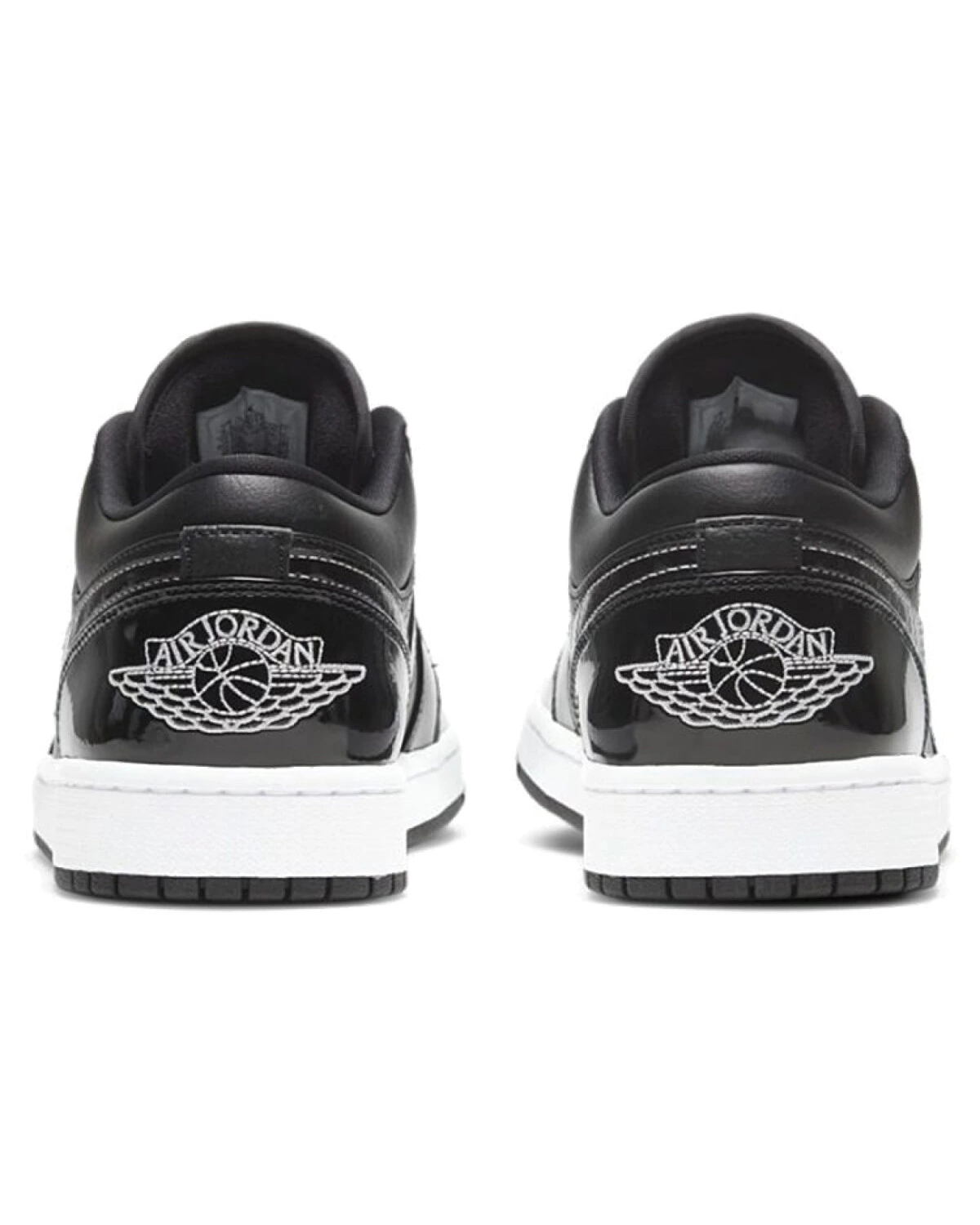 Jordan Air Jordan 1 унисекс кроссовки из кожи чёрно-белые картинка