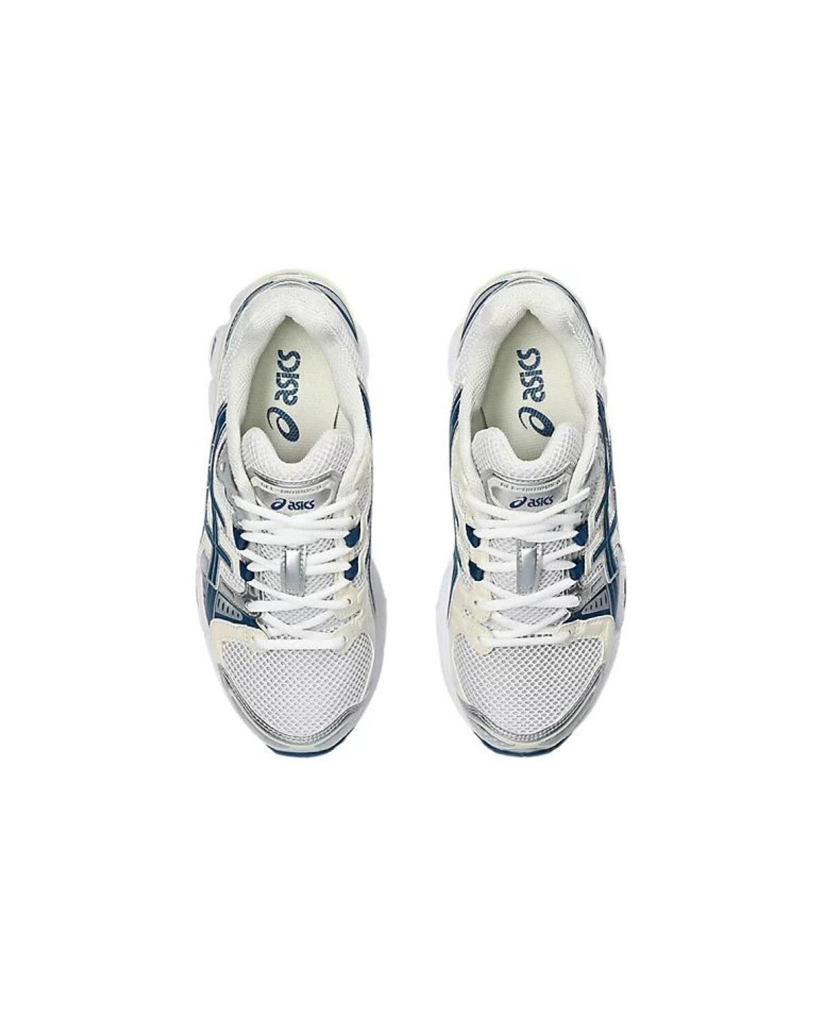 Asics GEL-Nimbus 9 унисекс кроссовки бежевые с голубым картинка