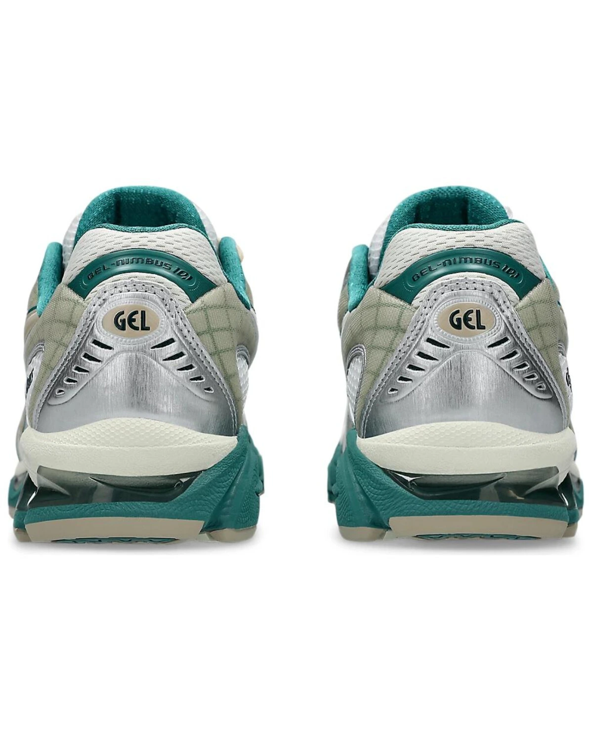 Asics GEL-Nimbus 10.1 унисекс кроссовки сетчатые бело-зеленые картинка