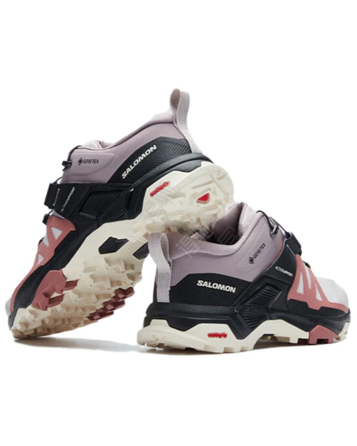 Salomon X Ultra 4 GTX женские кроссовки с Gore-Tex бело-серо-черные картинка