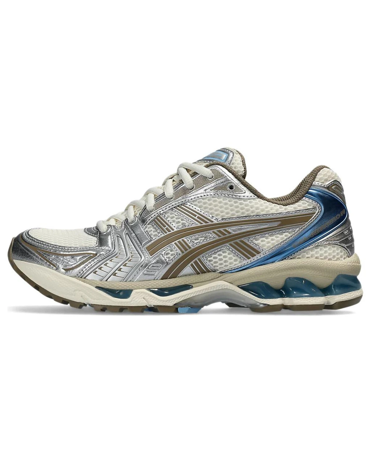 Asics Gel-Kayano 14 женские спортивные кроссовки для бега серебристые картинка