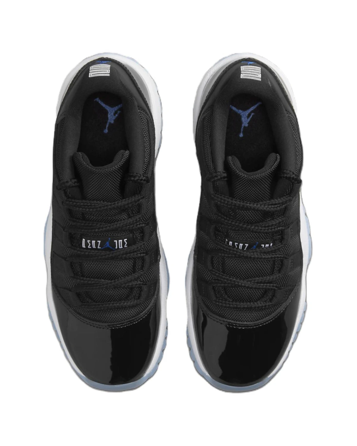 Jordan Air Jordan 11 детские кроссовки чёрно-белые с шнуровкой картинка