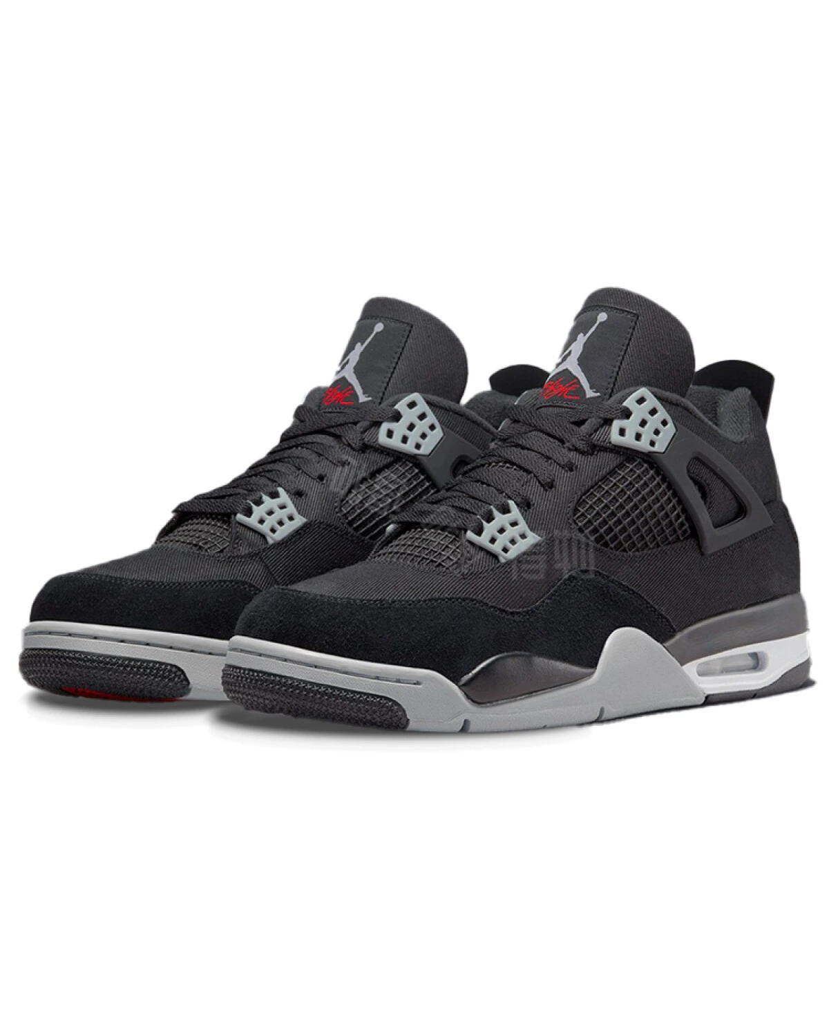Jordan Air Jordan 4 Retro SE Black Canvas унисекс кроссовки ткань и замша картинка