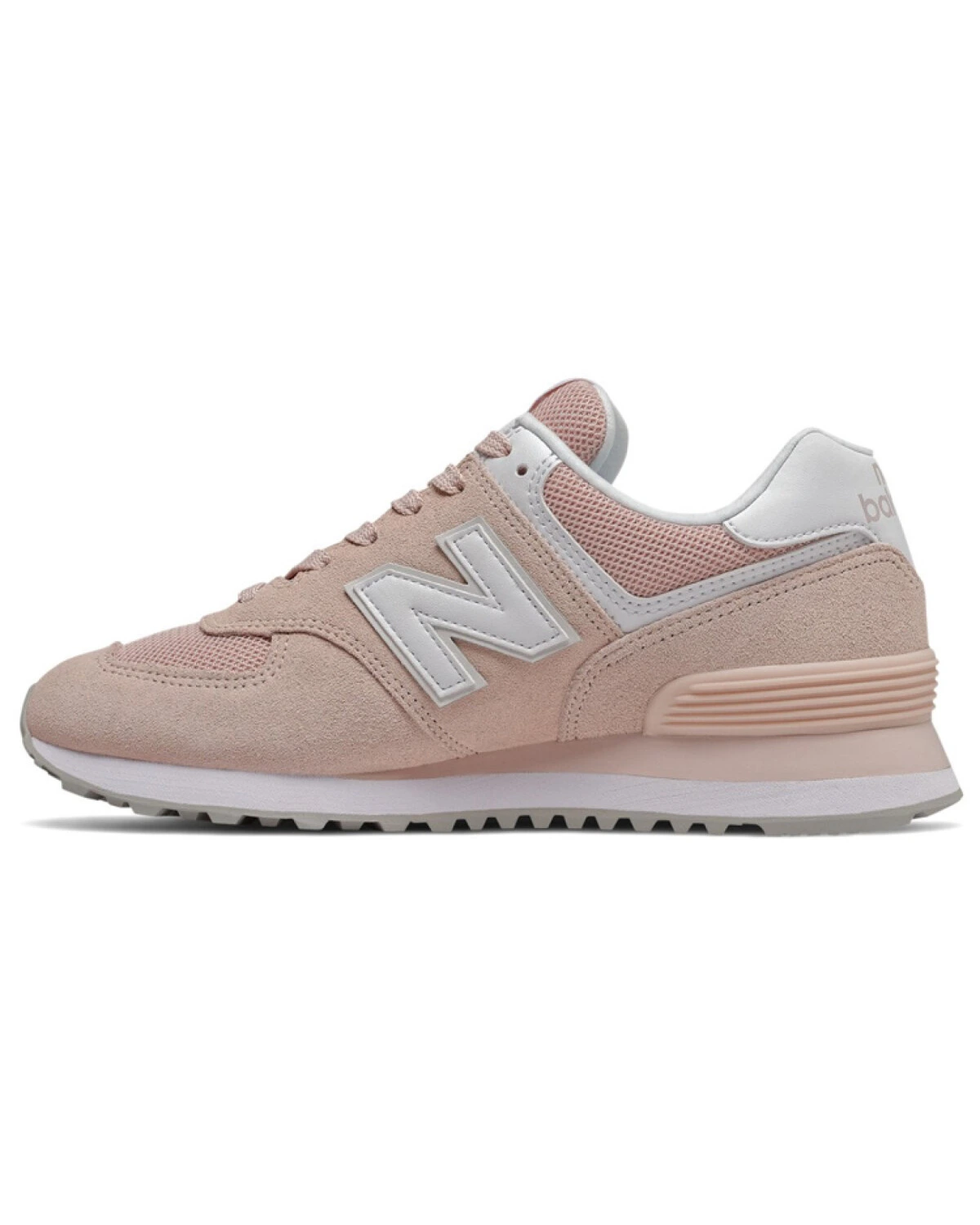 New Balance 574 женские кроссовки синтетические повседневные розовые картинка