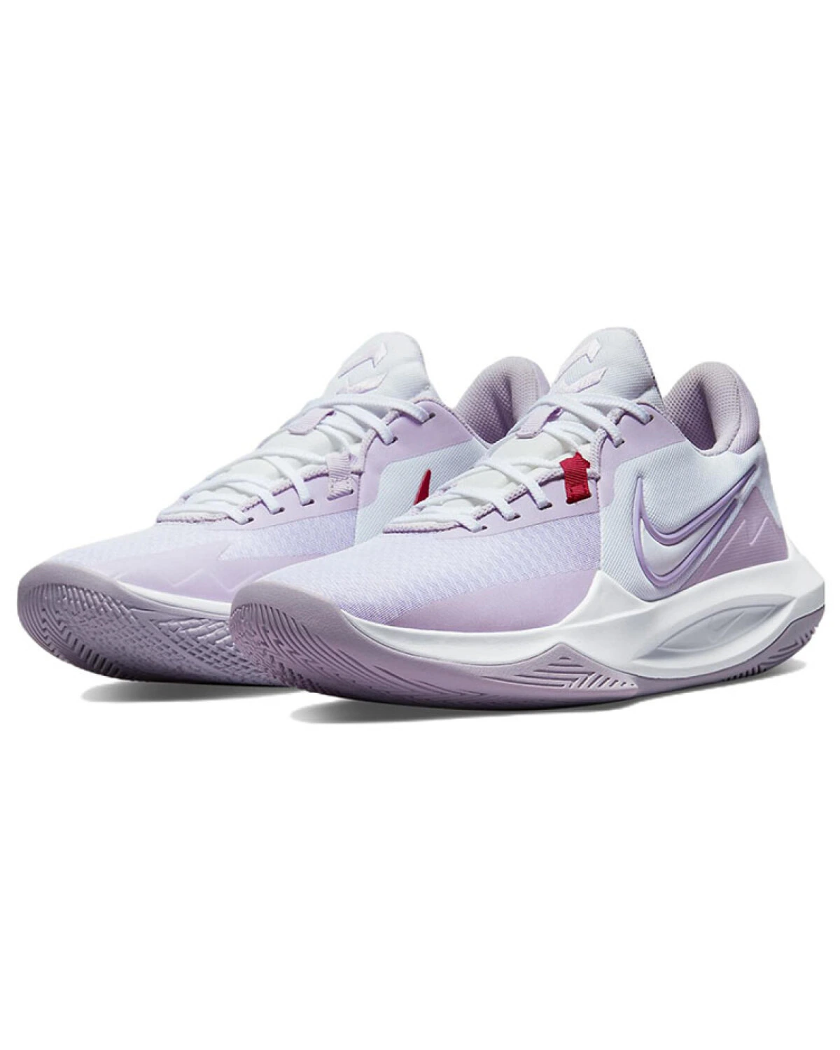 Nike Precision 6 унисекс кроссовки фиолетово-белые антискользящие картинка