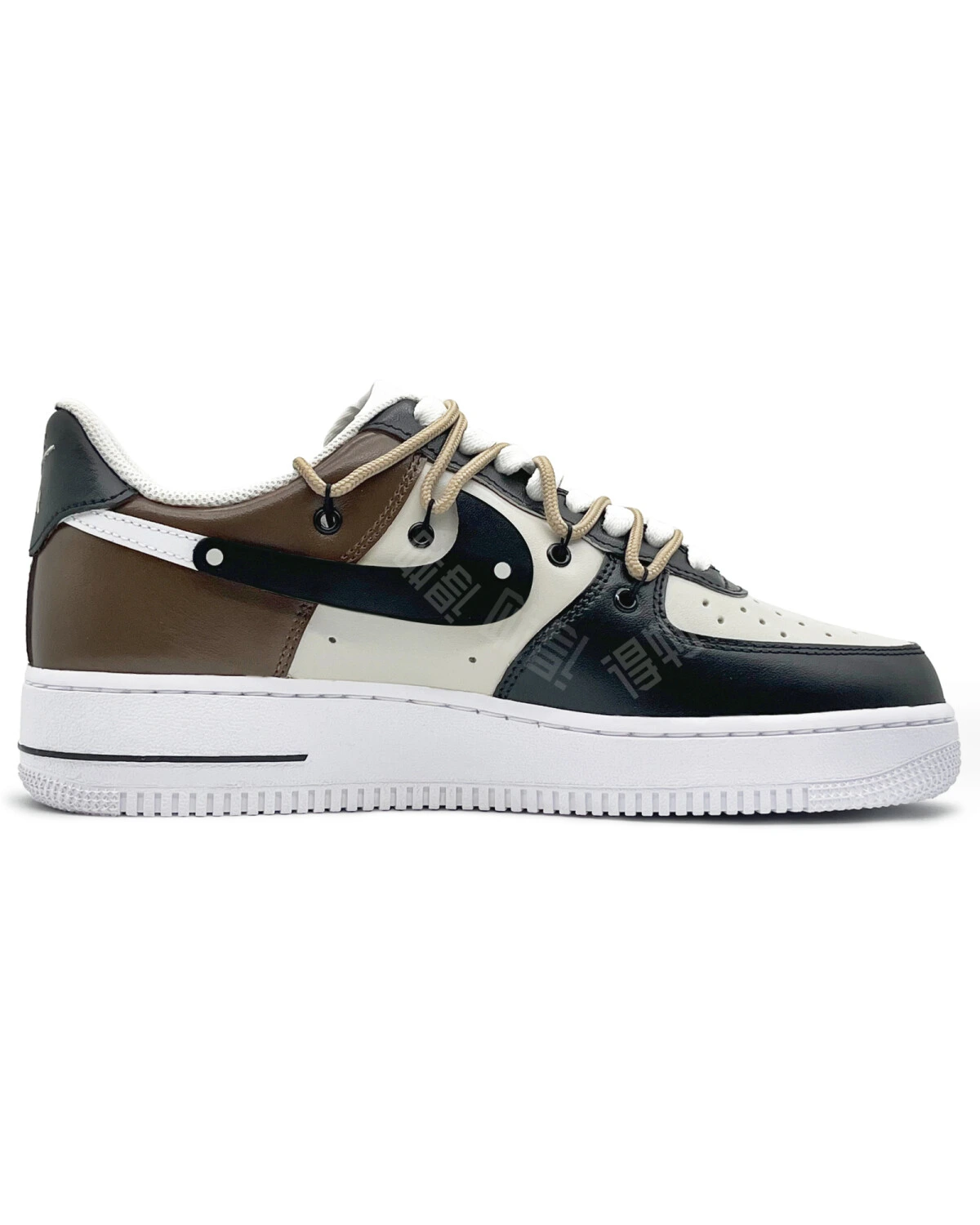 Nike Air Force 1 Low Унисекс кроссовки с амортизацией черно-коричневые картинка
