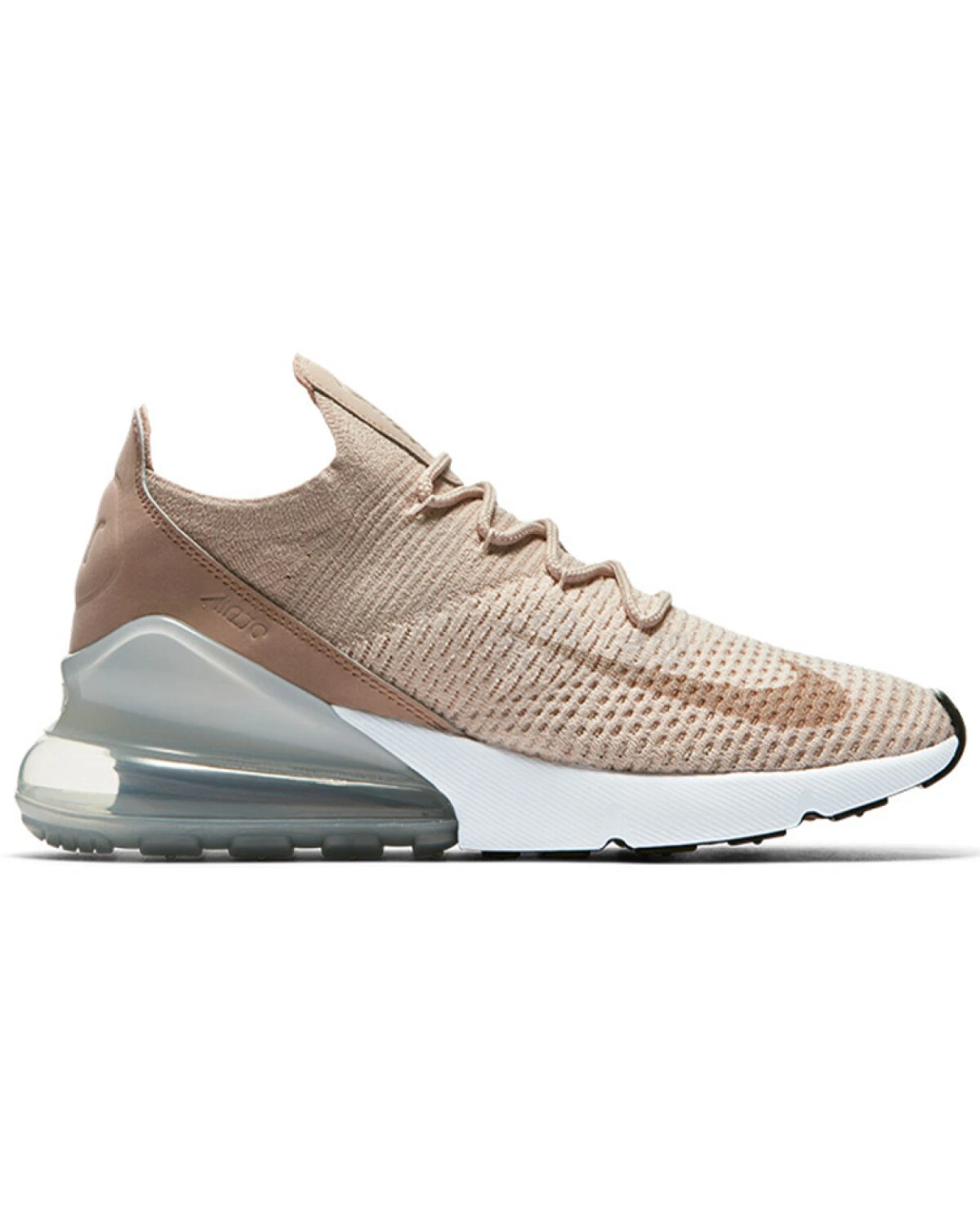 Nike Air Max 270 Flyknit Desert Dust женские кроссовки с воздушной подушкой бежевые картинка