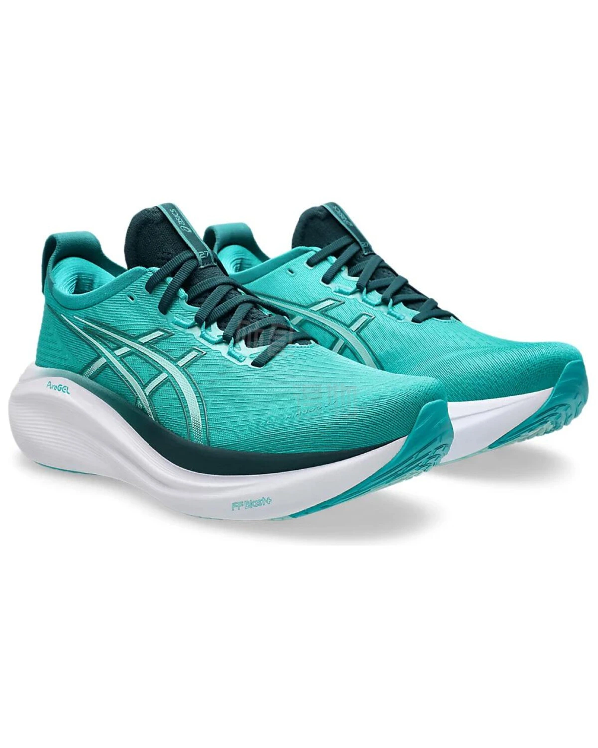 Asics GEL-NIMBUS 27 мужские кроссовки для бега с амортизацией голубые картинка