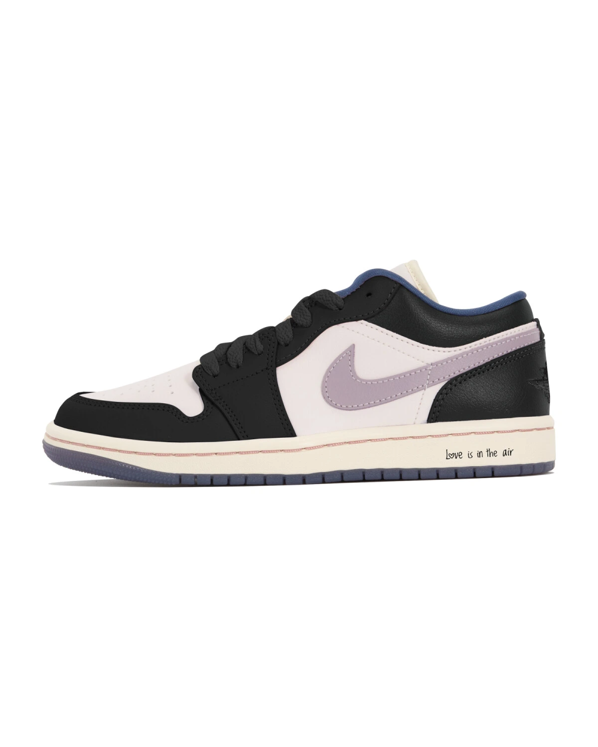 Jordan Air Jordan 1 женские кроссовки черно-розовые легкие картинка