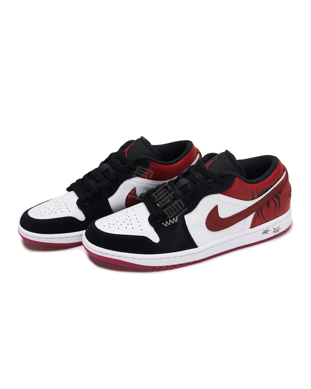 Jordan Air Jordan 1 мужские и женские кроссовки черно-белые с красным ретро картинка