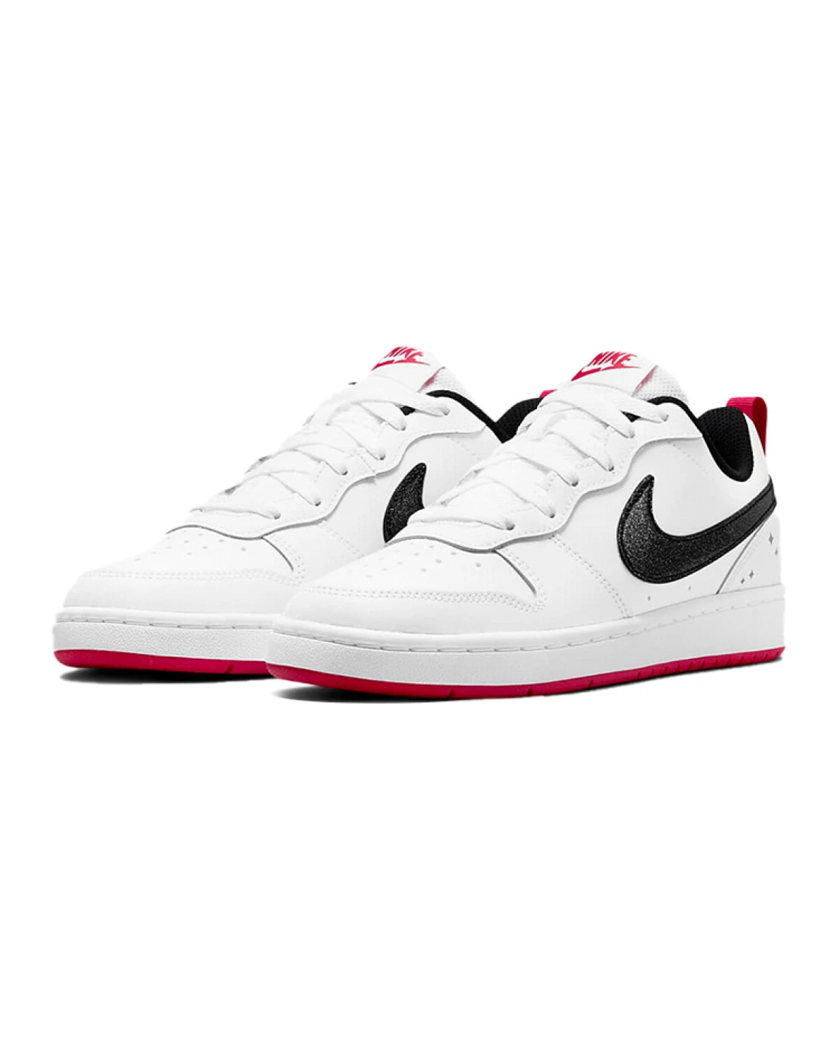 Nike Court Borough Low 2 SE детские кеды бело-красные картинка