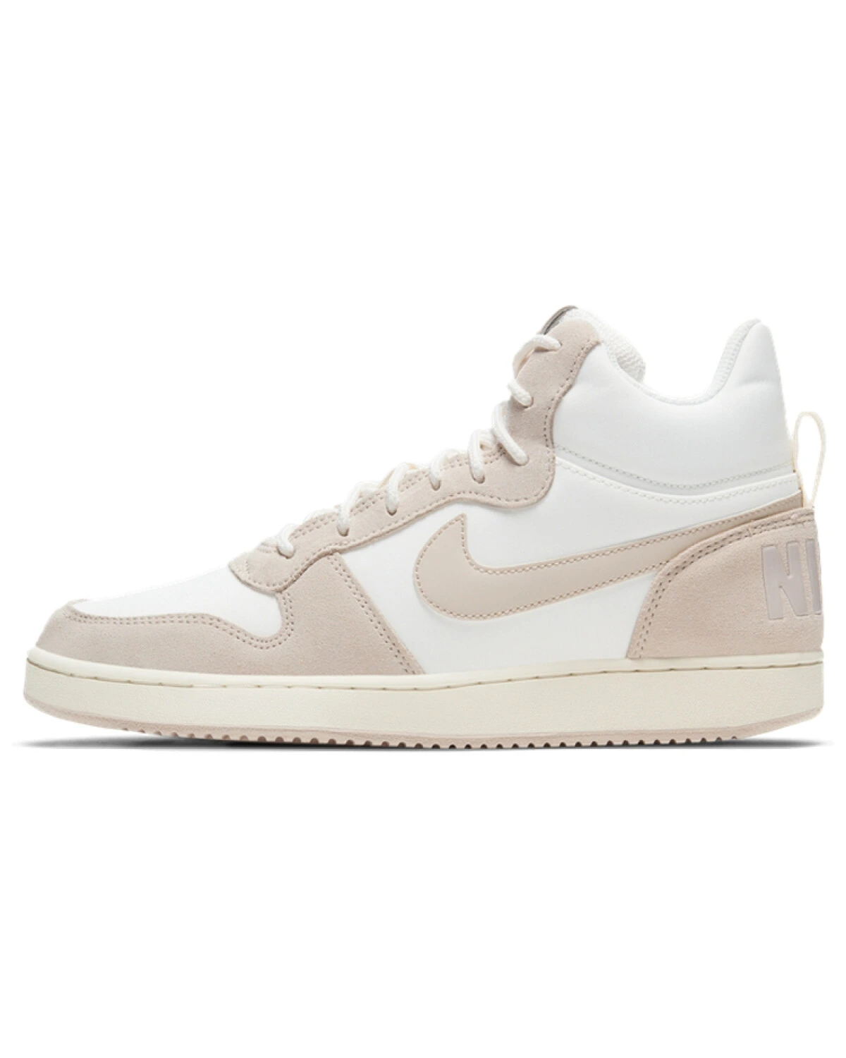 Nike Court Borough Mid Prem женские кроссовки бежевые из текстиля картинка