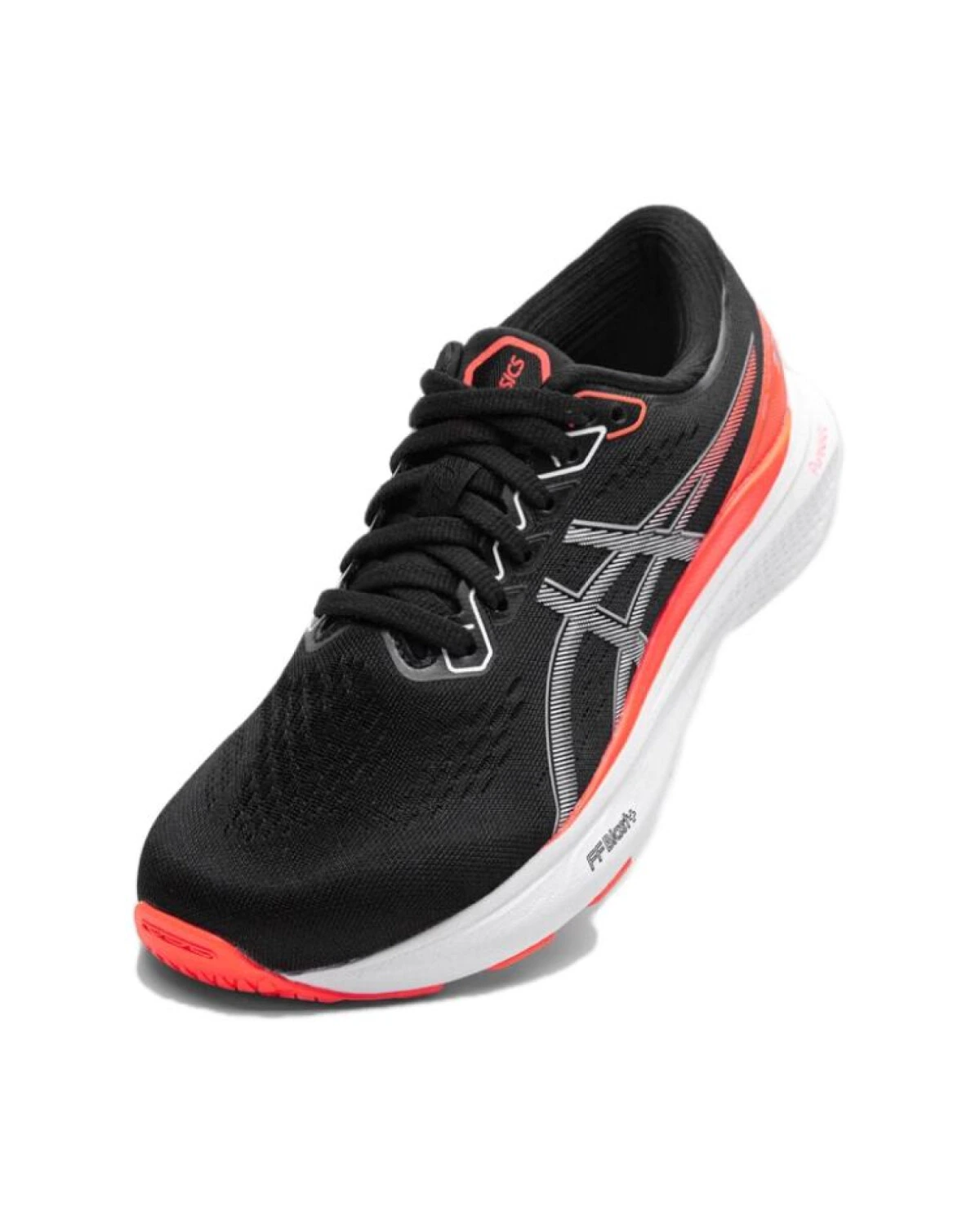 Asics Gel-Kayano 30 детские кроссовки для бега черно-оранжевые картинка