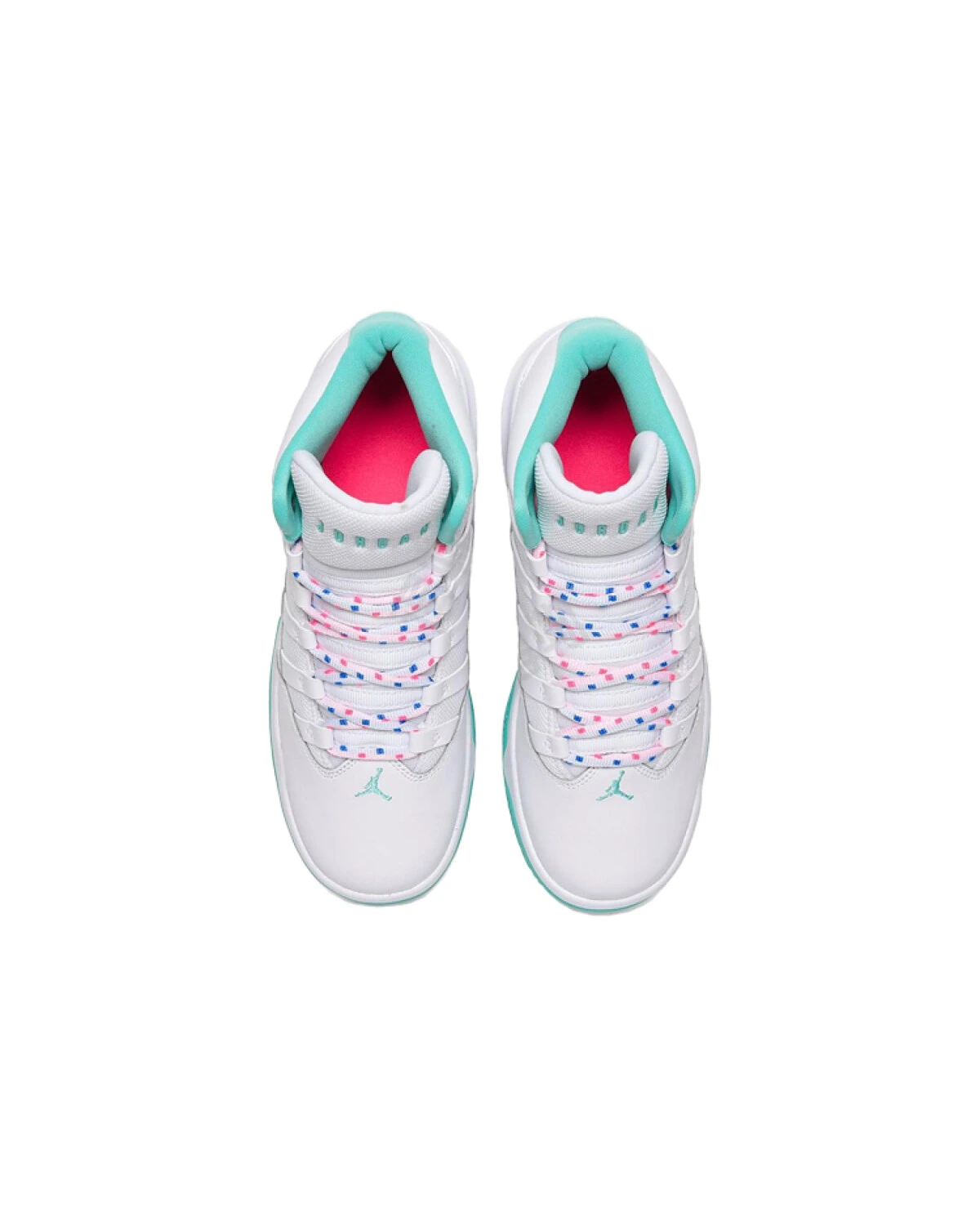 Jordan Max Aura 1 женские кроссовки кожаные сине-белые для баскетбола картинка