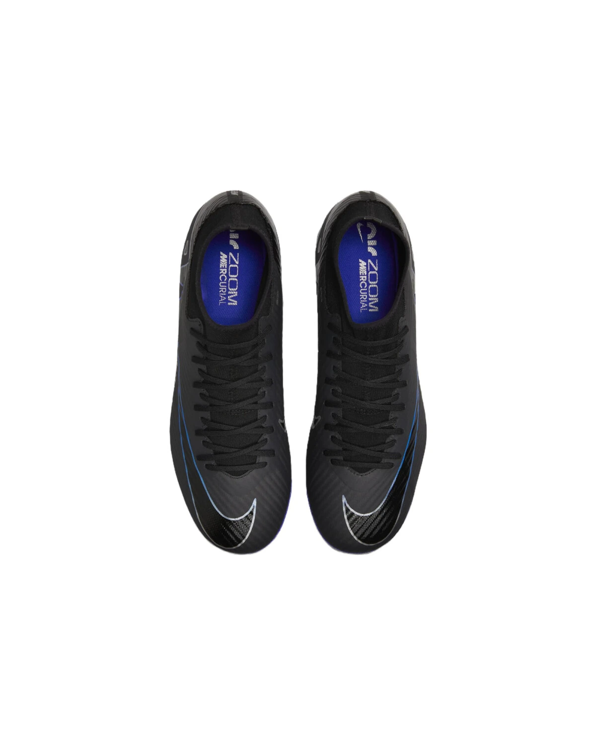 Nike Mercurial Superfly 9 унисекс футбольные бутсы чёрно-синие картинка