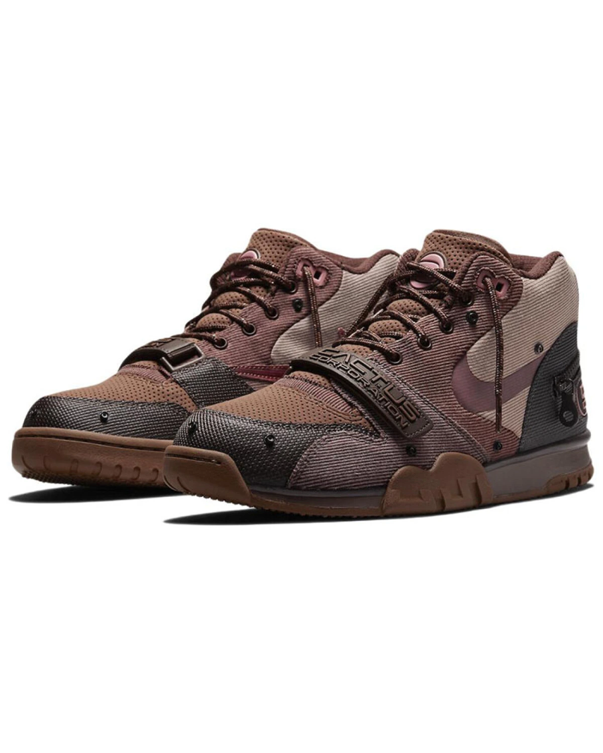 Nike Air Trainer 1 кроссовки коричневые высокие картинка