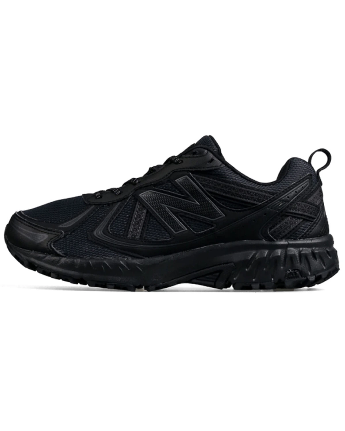 New Balance NB 410 V5 унисекс кроссовки текстиль и кожа черные картинка