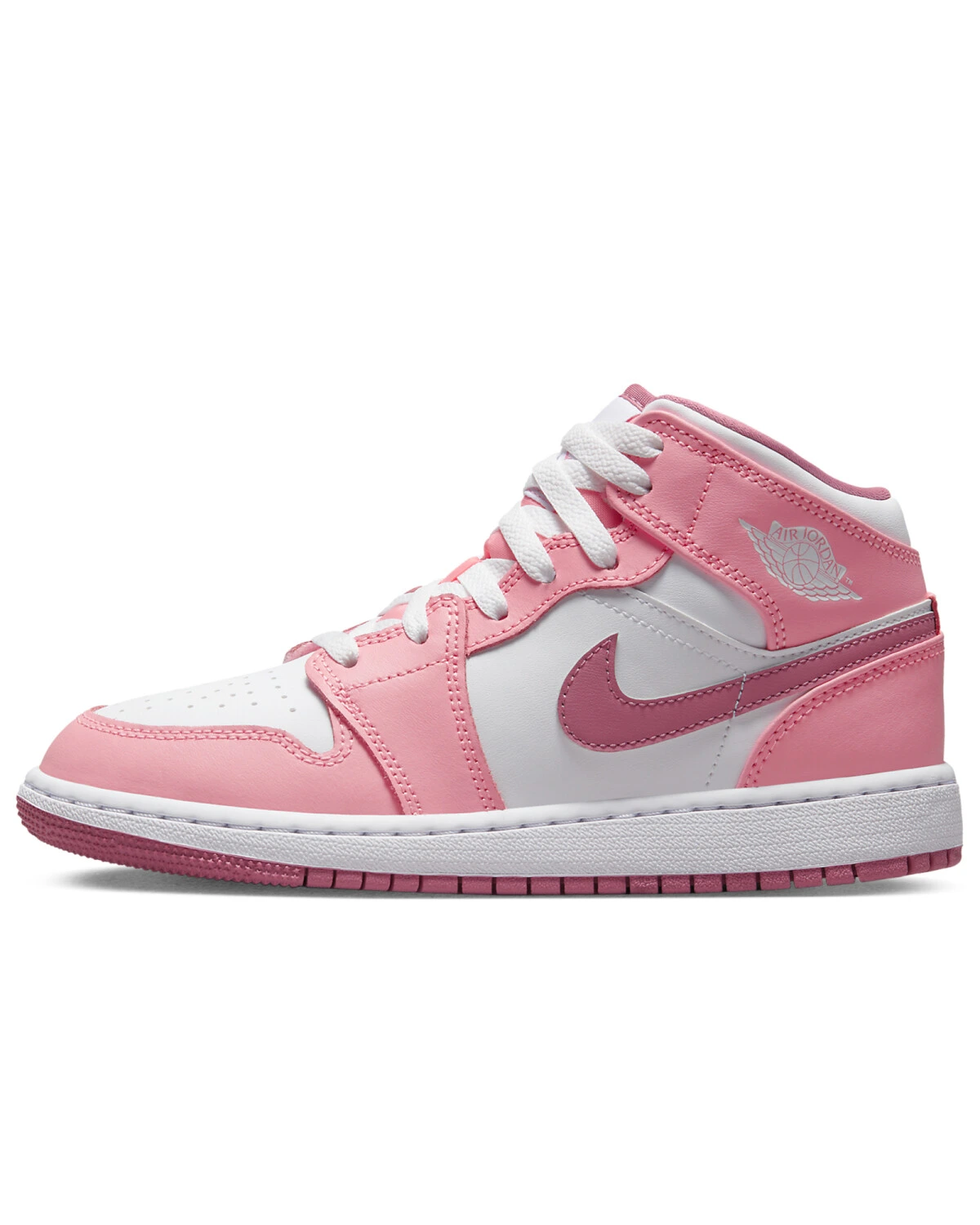 Jordan Air Jordan 1 FZBB женские кроссовки высокие розово-белые картинка