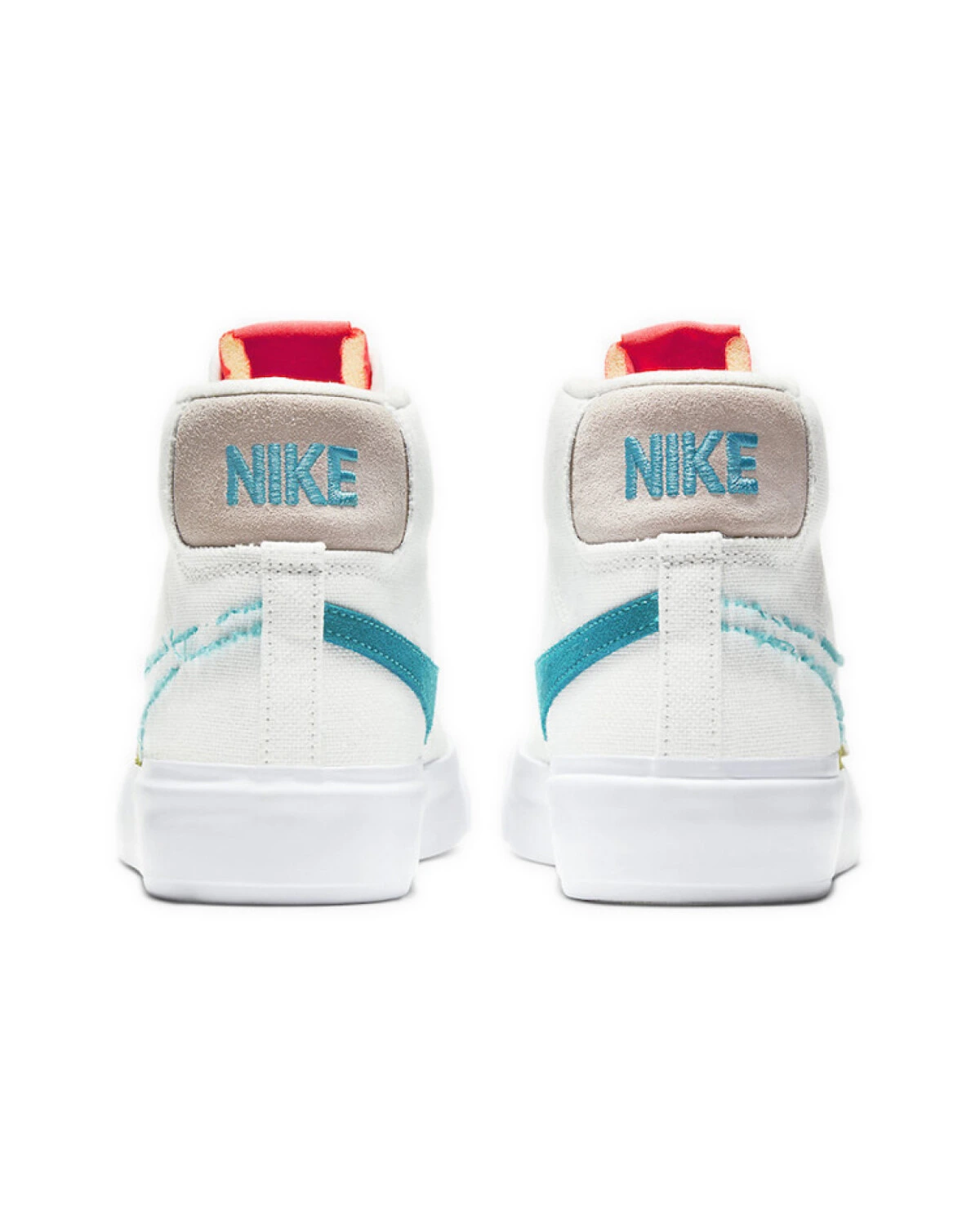 Nike Blazer SB Zoom Edge Oracle Aqua унисекс кроссовки текстильные бело-голубые картинка