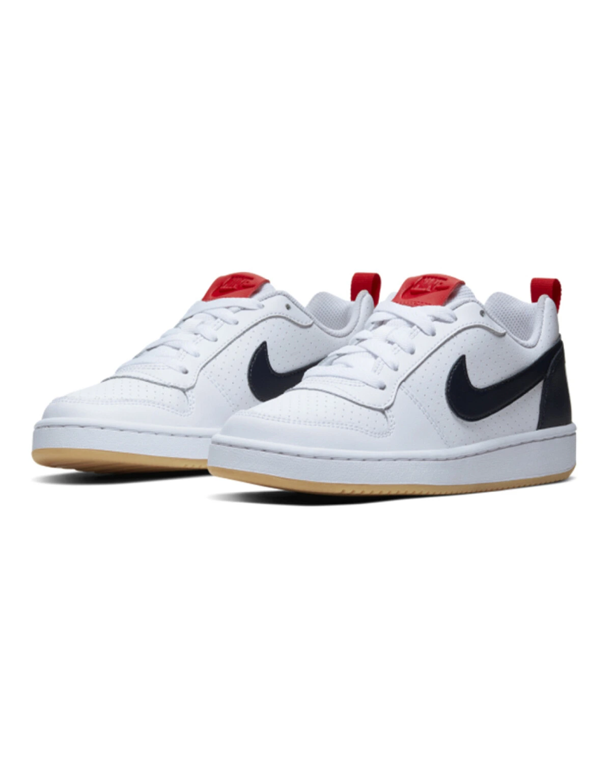 Nike Court Borough Low детские кеды кожаные белые картинка