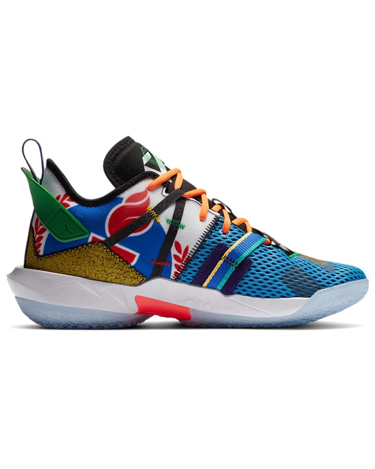 Jordan Why Not Zer0.4 унисекс спортивные кроссовки с Air Zoom сине-жёлтые картинка