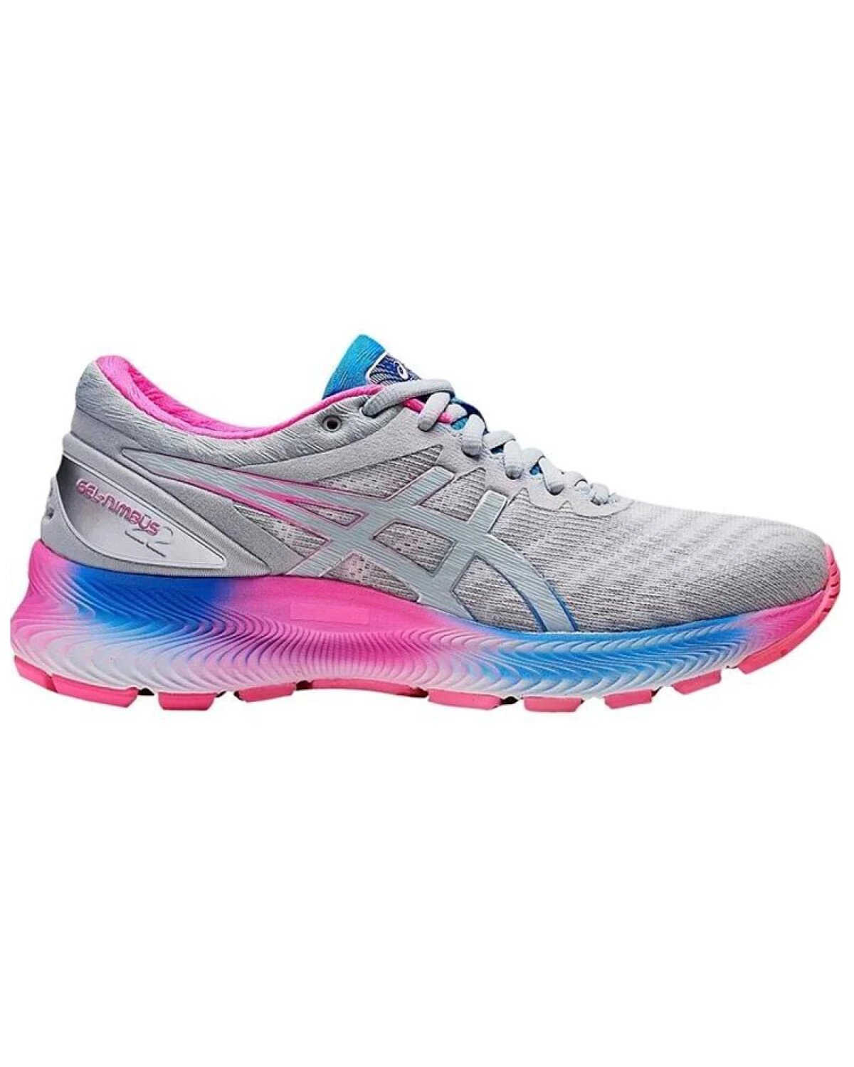 Asics Gel-Nimbus Lite женские кроссовки для бега серо-розовые картинка