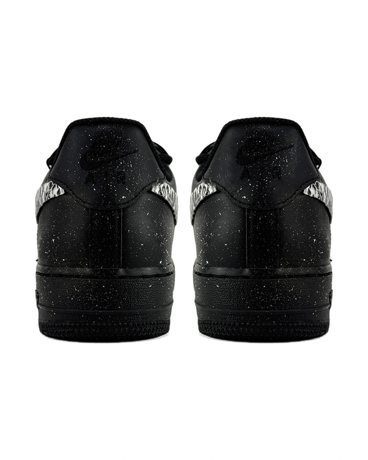 Nike Air Force 1 мужские кроссовки черные с амортизацией и противоскользящей подошвой картинка
