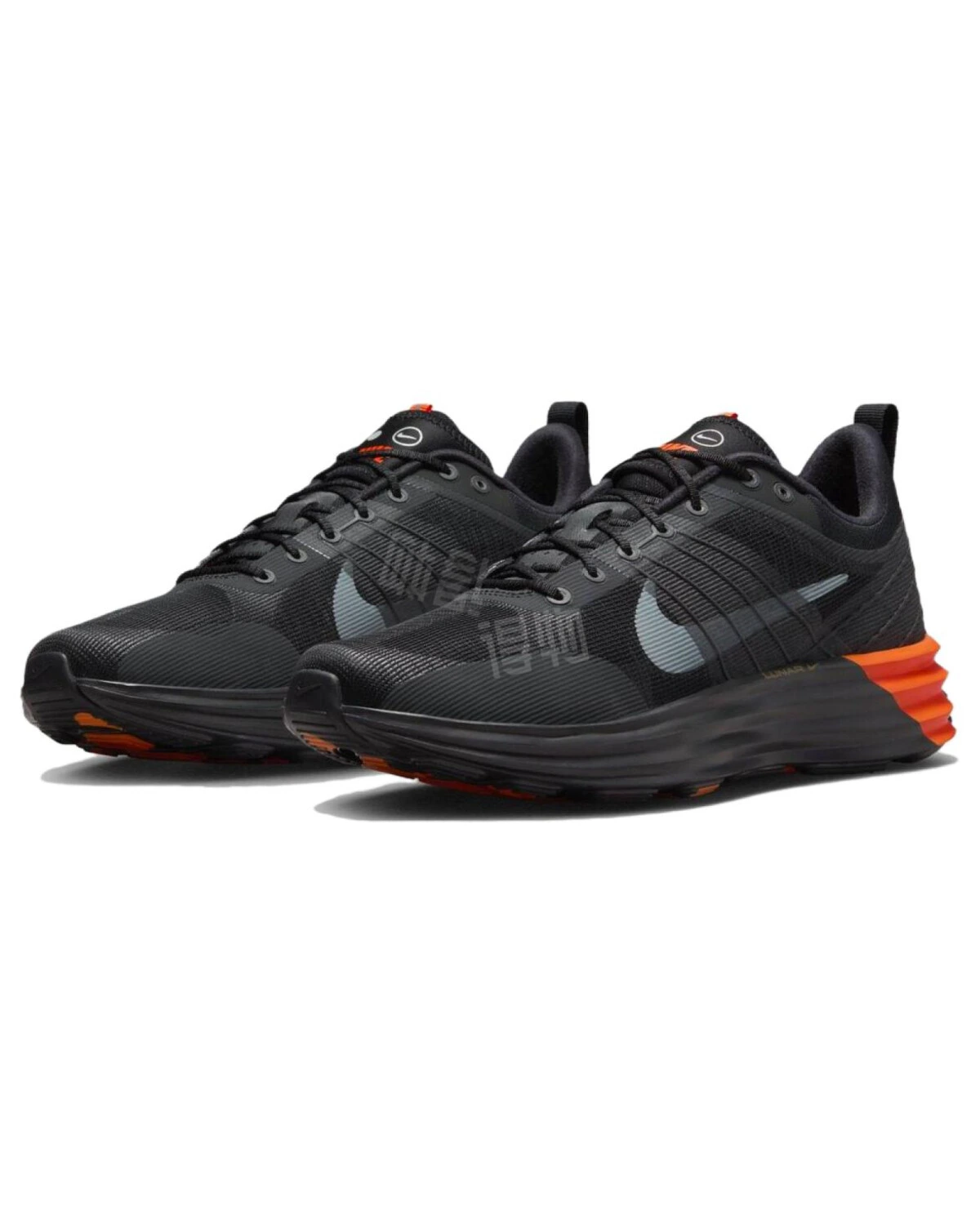 Nike Lunar Roam мужские спортивные кроссовки износостойкие черно-оранжевые картинка