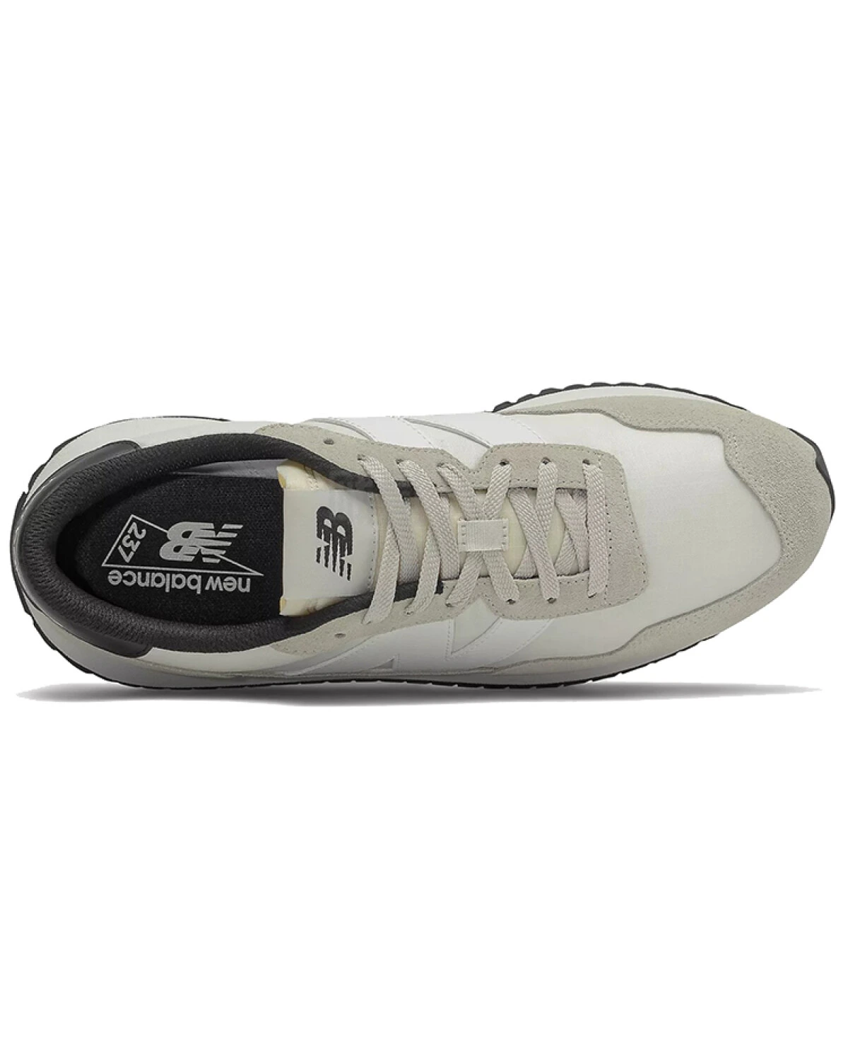 New Balance 237 унисекс кроссовки кожаные серые картинка