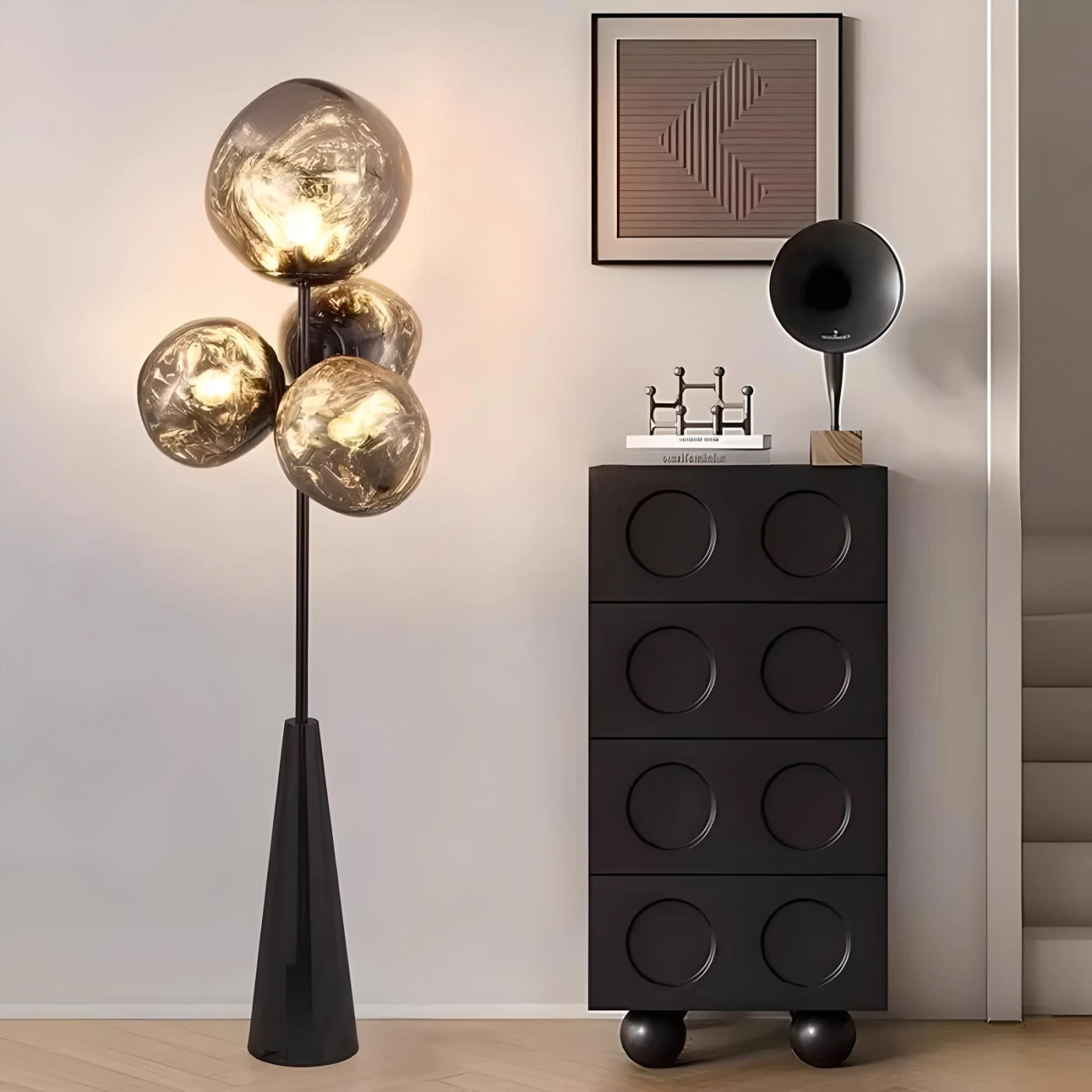 Напольная лампа для гостиной в скандинавском постмодернистском стиле картинка