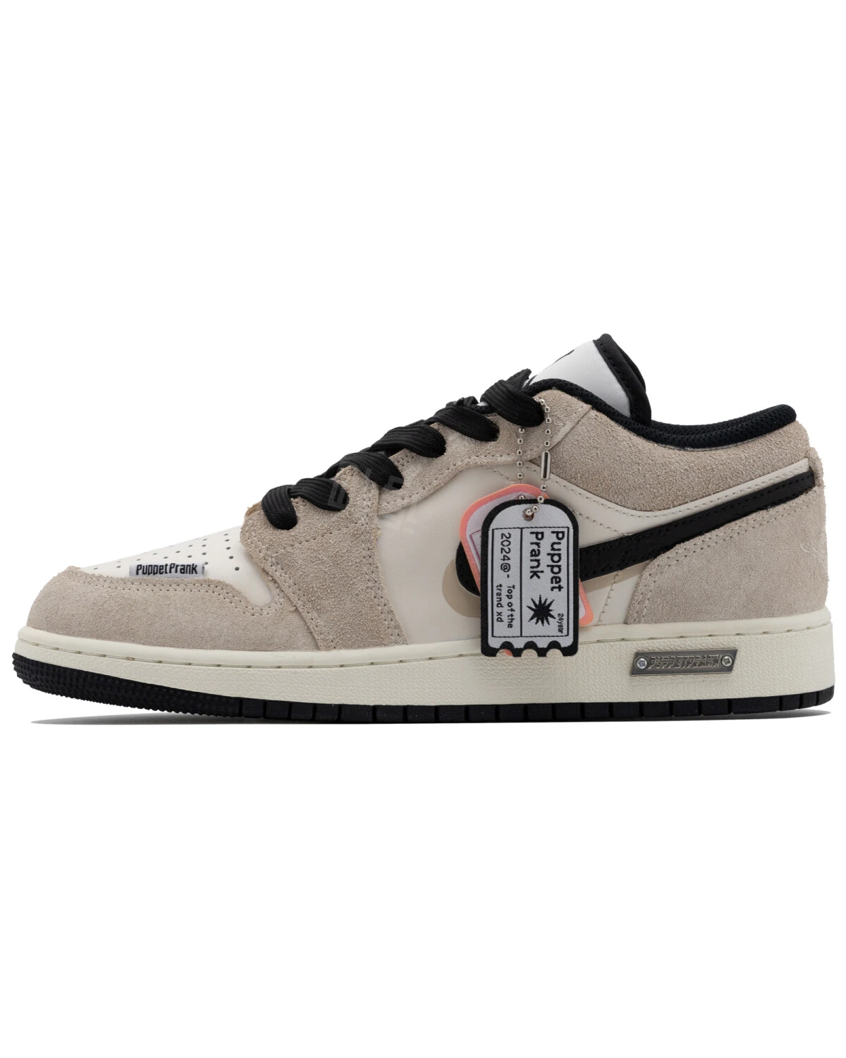 Jordan Air Jordan 1 женские кроссовки молочно-коричневые картинка