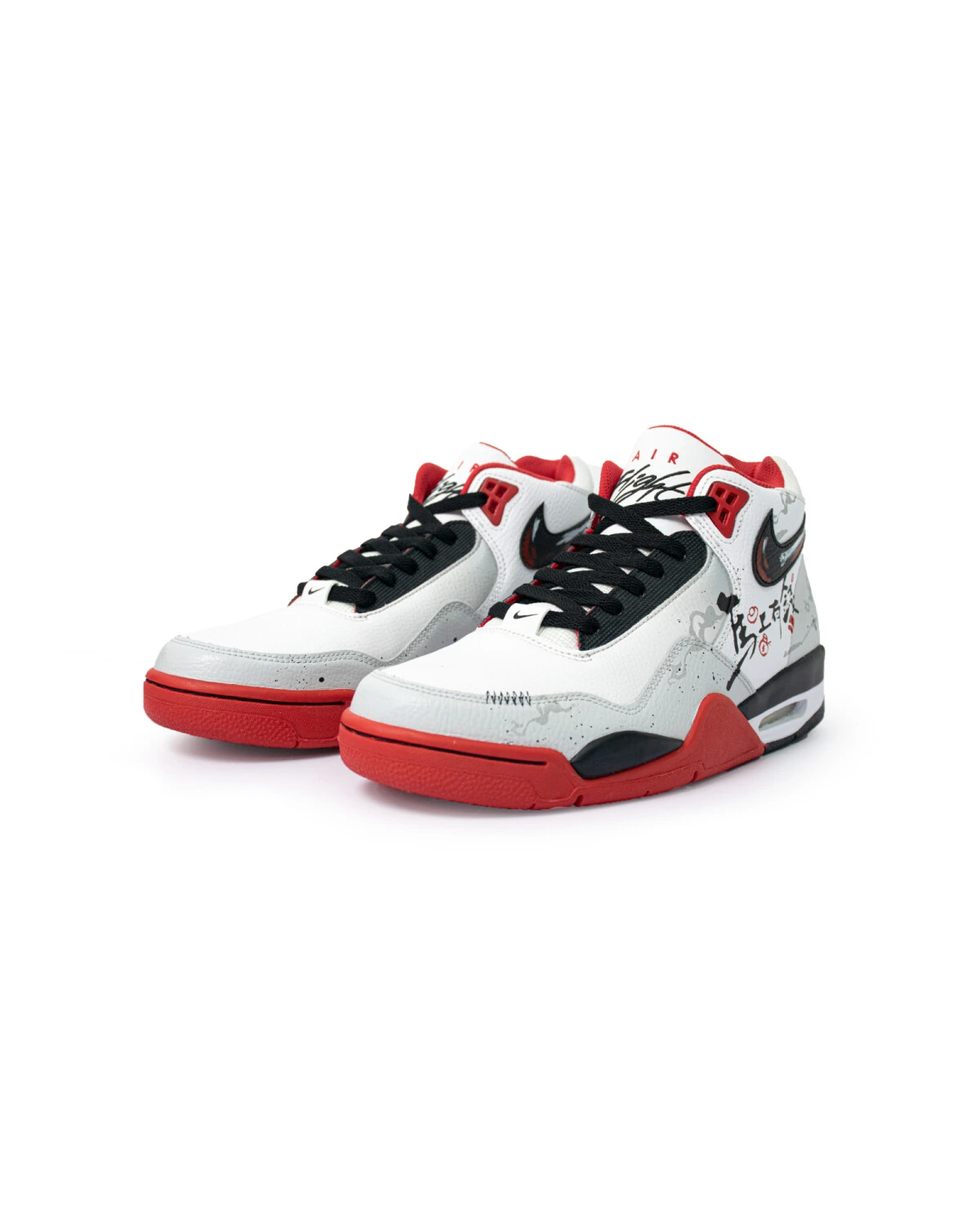 Nike Flight Legacy CNY уни секс кроссовки средние красно-белые картинка